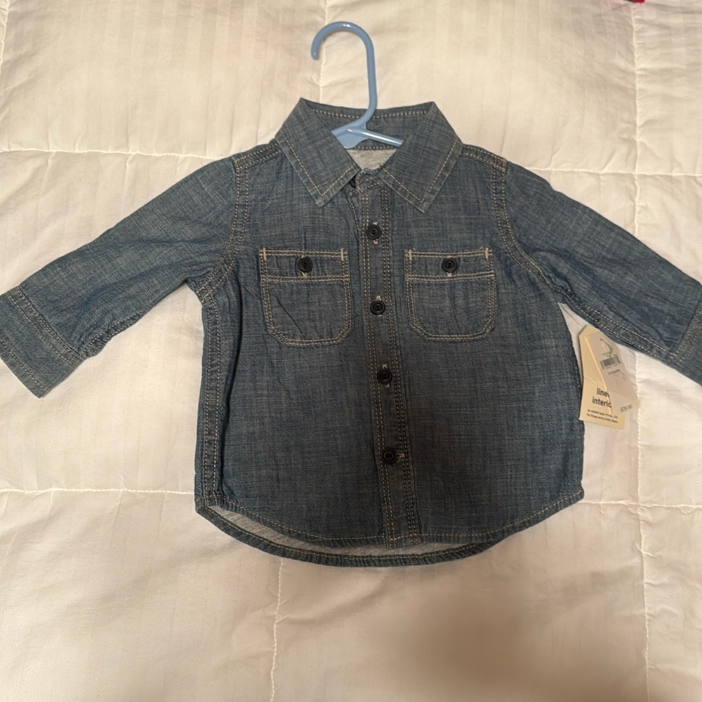 NWT BABY JEAN COLORED SHIRT